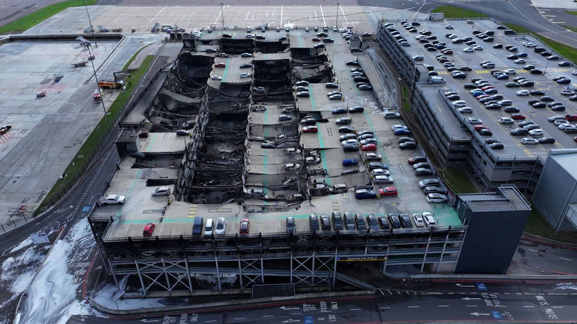 Luton Airport Car Park fire