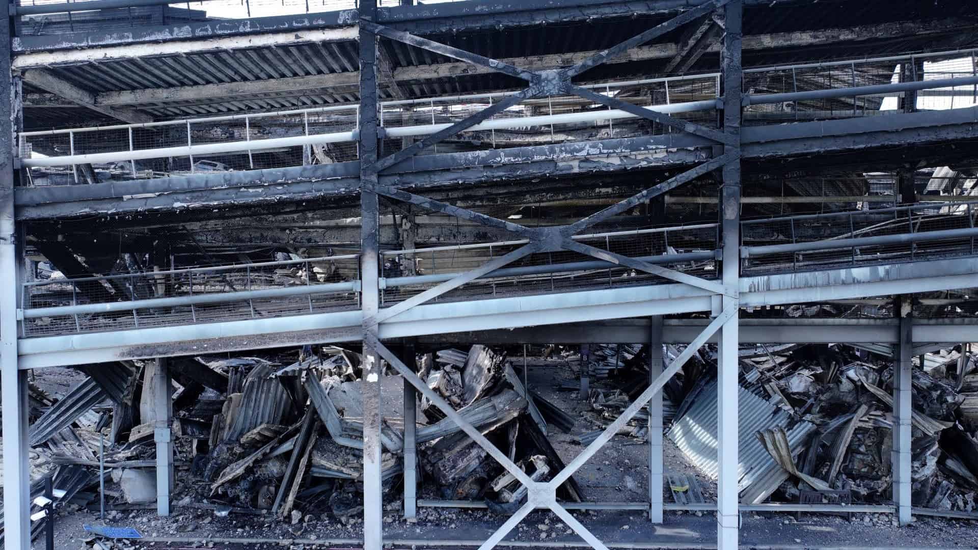 Luton Airport Car Park damage