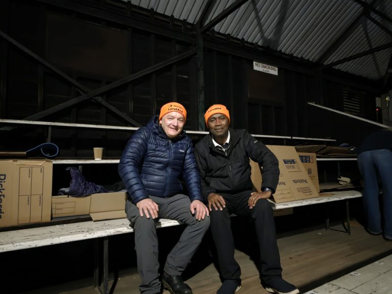Frank and Kenny LandAid SleepOut