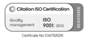 Iso 9001 2015 Badge White